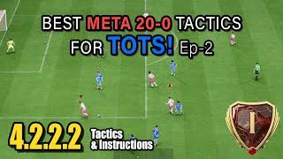 Demon 4222 Best META Tactics To DOMINATE TOTS!  EAFC 24 Tactics & Instructions