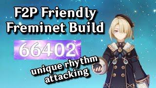 F2P Freminet Build! UNIQUE Rhythm Attack Method | Genshin Impact