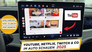 [Anleitung] Youtube & Co im Auto schauen - Kostenlos OHNE Adapter! (z.B. ID7,Passat B9,Audi A5) 2025