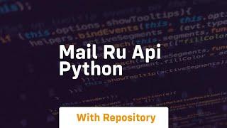 mail ru api python