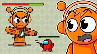 Mini Crewmate VS SPRUNKI Battle Tower?! (Among Us)
