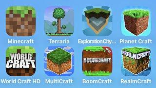 Minecraft, Terraria, Exploration City, Planet Craft, World Craft HD, MultiCraft, Boomccraft