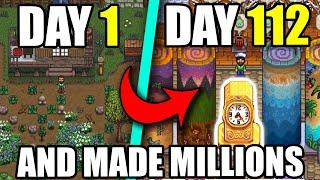 I played 100 days of Stardew Valley and made Millions!