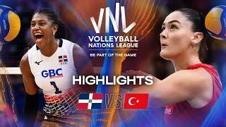 Dominican Republic  vs. Türkiye  - Highlights | Week 2 | Women's VNL 2025