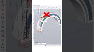 SketchUp tips  How to Adjust Patterns Along an Arch in SketchUp Without Plugins #sketchuptutorial