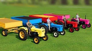 MINI TRACTOR OF COLORS! & TRANSPORT CORNER -  Farming Simulator 22