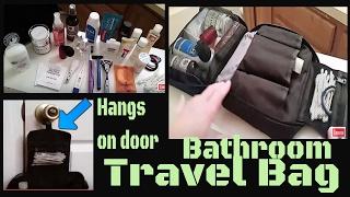 Mini Size Travel Bag for Toiletry Makeup Bathroom Items GREAT SPACE SAVER!