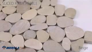 Merola Tile: Sliced River Pebble