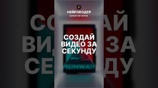 Больше никакой съемки!  Эта нейросеть создаст тебе любое видео!  #ai #Нейрокодер #Runaway