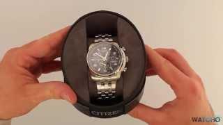 WatchO.co.uk - Citizen Eco-Drive World Time Chronograph Watch AT9010-52L | Unboxing & Close Look