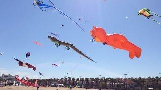 Такого вы ещё не видели. Красота. Cometas gigantes. A huge kite.