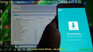 Update Samsung Galaxy J5 SM-J510GN to Android 7.1.1 Nougat