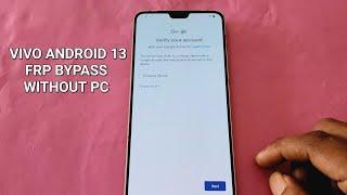 VIVO V23 5G frp bypass android 13 without PC  | VIVO android 13 frp unlock