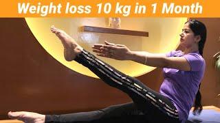 Beginner yoga for weight Loss 10 kg in 1 month challenge