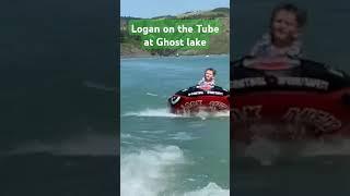 Logan out tubing on Ghost lake