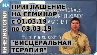 Висцеральная терапия. Семинар в Германии. Прикладная кинезиология