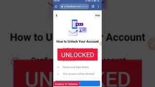 how to unlock facebook account your account has been locked facebook| confirm your identity| #new