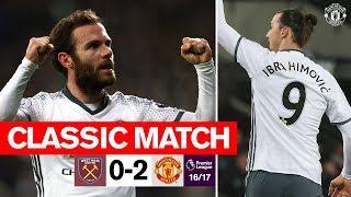 Classics | Zlatan & Mata give United victory at the London Stadium | West Ham 0-2 United (16/17)