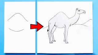 How to Draw a Camel easy Step by Step | Easy Camel Drawing 