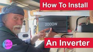 How to Install 2000 watt pure sine inverter in Dodge Promaster van build for off grid vanlife camp