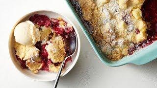 Lemon Raspberry Cream Cheese Cobbler Dump Cake