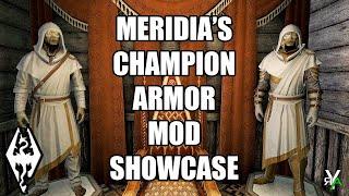 Xbox Skyrim SE: MERIDIA'S CHAMPION Armor Mod Showcase