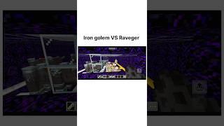 How this possible . Iron golem VS Raveger #minecraft #gaming #viralvideo #shorts