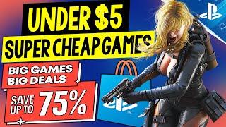 12 GREAT PSN Game Deals UNDER $5! PSN BIG GAMES BIG DEALS Sale SUPER CHEAP PS4/PS5 Games to Buy!