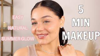 5 MINUTE EVERYDAY SUMMER MAKEUP (no false lashes) | Blissfulbrii