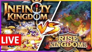 Infinity Kingdom VS Rise of Kingdoms: Let's Test!  LIVE