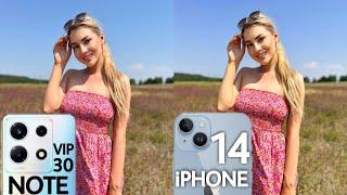 Infinix Note 30 VIP VS iPhone 14 Camera Test Comparison