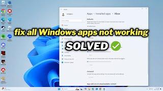 (FIXED) All Windows apps not working Problem in windows 10/11