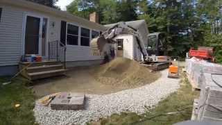 Front Yard Paver Patio Construction Time Lapse