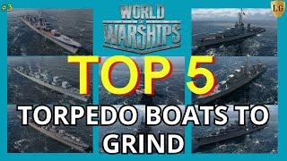 Top 5 Torpedo Destroyers to grind in 2025 | #wows #worldofwarships