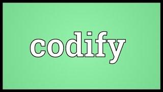 Codify Meaning