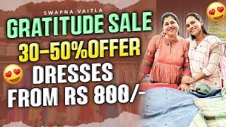 Year End Gratitude Offers||New Dress Materials ||@swapnavaitla ||#youtube #foryou #dresses