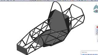 Car Roll cage/Chassis CAD Model design in CATIA V5 | #cadguruji