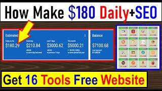 Create Your Own Free Scripted Tools Website and Make $180 Daily || Free scripted tools for blog