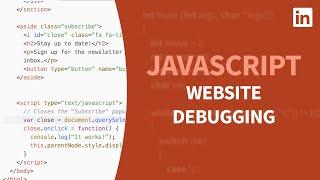 JavaScript Tutorial - Debugging your website