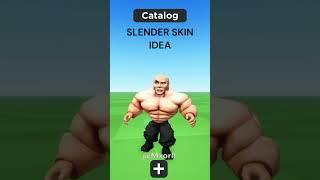 Slender skin idea #roblox #skin #avatar #slender #idk #therock