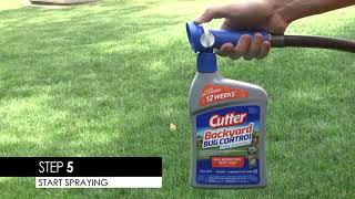 Cutter Backyard Bug Control Spray Concentrate Mosquito Repellent Kills Mosquitoes Fleas& Listed Ants