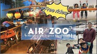 FREE kids rides in a HUGE museum??? Air Zoo Aerospace & Science Museum, Kalamazoo - Family vlog