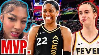 A'ja Wilson Wins WNBA MVP! Caitlin Clark 4th! Angel Reese INSANELY RECEIVES A VOTE! WHAT?!