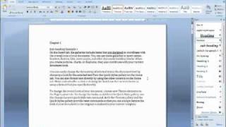 How to Set up a Document for a Table of Contents in Word 2007