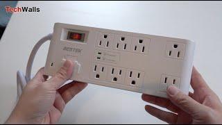 BESTEK 2,000 Joules Surge Protector Unboxing