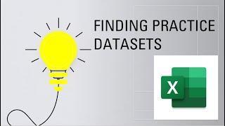 Where to find practice datasets for excel skills or data analysis!