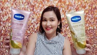 Vaseline GLUTA-HYA Dewy Radiance & Flawless Glow | Review  (tagalog)