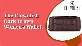 The Clownfish Dark Brown Women's Wallet.