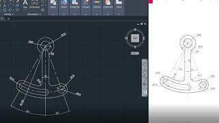 Autocad 2d Practice Drawing Exercise No. 8 | Autocad Tutorials.