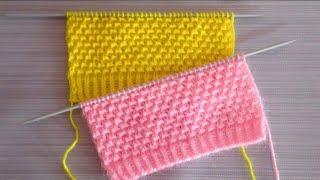 Very Easy Knitting Stitch Pattern For Sweater/Cardigan/Blankets